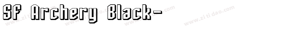 SF Archery Black字体转换